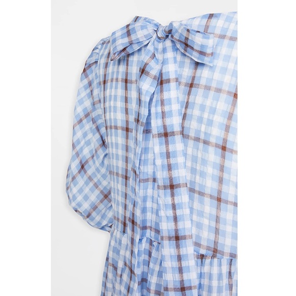 NWT English Factory Plaid Check Tent Tiered Dress - Picture 4 of 9